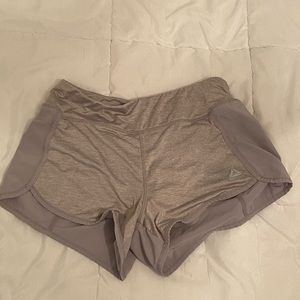 grey reebok athletic shorts